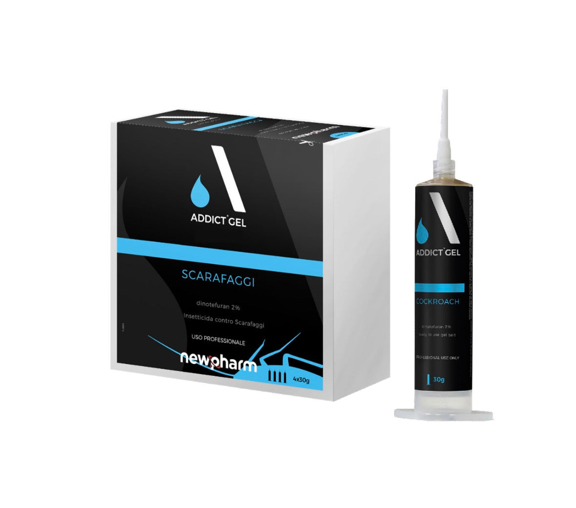 Addict Gel blatte e scarafaggio confezione da 4