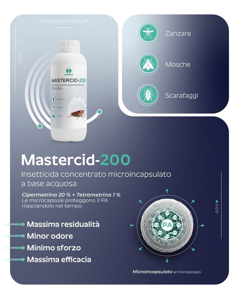 Mastecid-200 insetticida concentrato