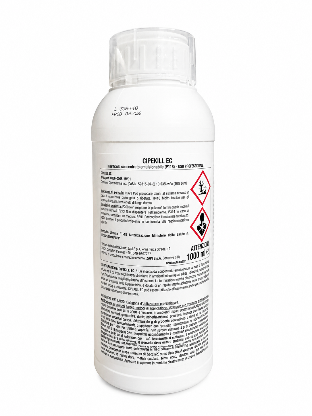 Cipekill Ec insetticida concentrato 1 litro
