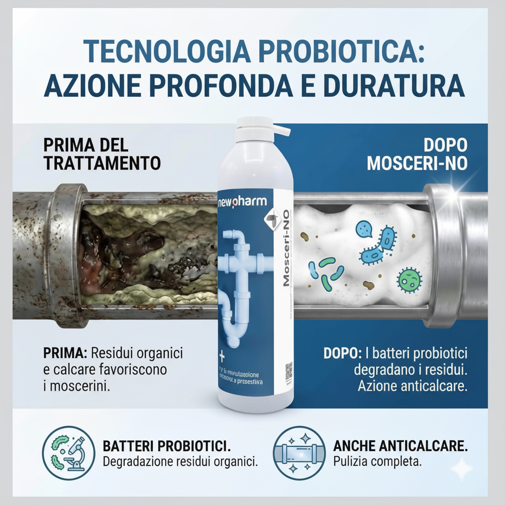 SCHIUMA ATTIVA DALLA GRADEVOLE PROFUMAZIONE PER IL TRATTAMENTO E LA PULIZIA DELLE TUBATURE