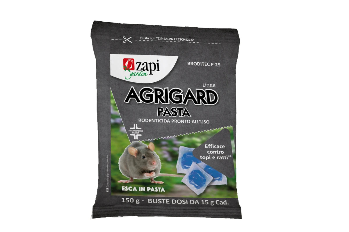 AGRIGARD PASTA
RODENTICIDA IN PASTA PRONTA ALL’USO