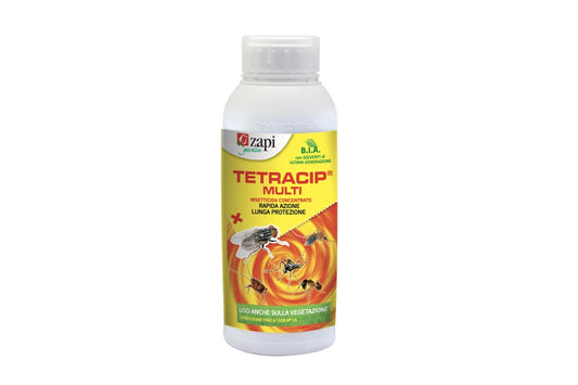 TETRACIP® MULTI
Insetticida concentrato ad azione rapida e lungamente attiva. Con solventi a Basso Impatto Ambientale ed emulsionanti di origine vegetale. 1 Litro