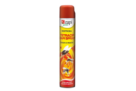 TETRACIP ZAPI® SPRAY
Insetticida contro mosche e zanzare e altri insetti 500ML