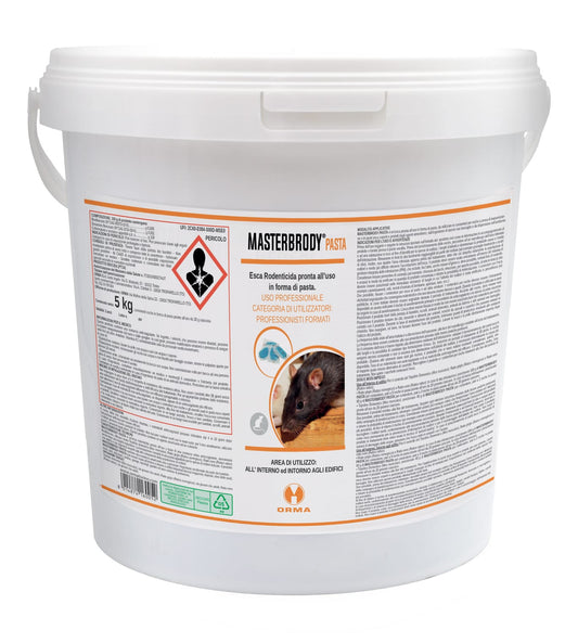 Masterbrody Pasta veleno per topi 5Kg