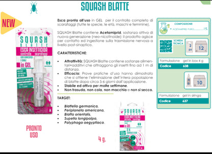 Squash Insetticida Esca Gel pronta all'uso blatte