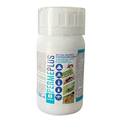 Insetticida concentrato Perme Plus contro blatte zanzare 250Ml